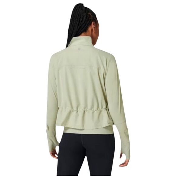 Sweaty Betty Fast Lane Running Jacket In Sage Green Size Medium - Picture 3 of 12